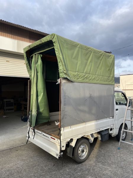 2025/1　フロントガラス・タイヤ・幌、交換。観音扉、新規作成依頼【Before】